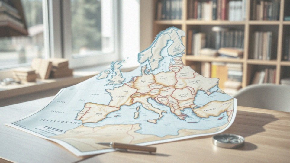 Jakie języki są użyte w podziale administracyjnym mapy Europy Zachodniej?